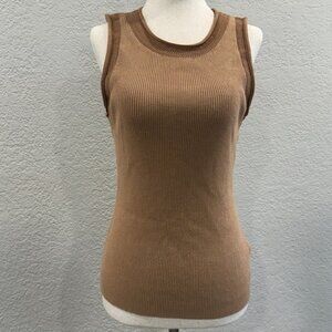 Halston Tank with neck detail